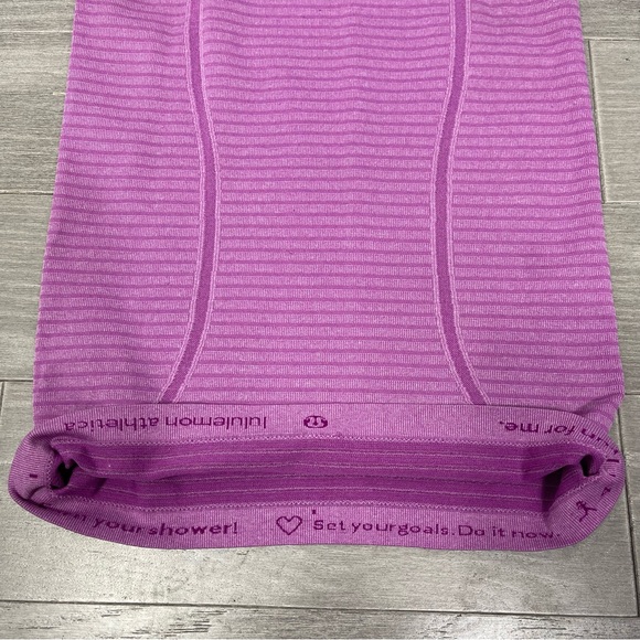 Lululemon Run: Swiftly Tech Tank Rugby Stripe Tonal Heathered Ultra Violet 4 - Picture 11 of 13